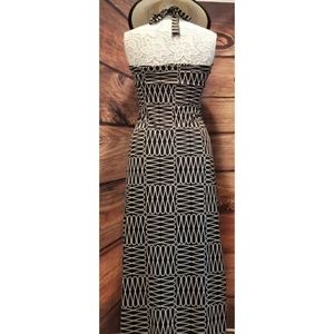 Hypnotik Dresses - Strapless Black/White Maxi Dress Hypnotik Dresses - Strapless Black/White Maxi Dress